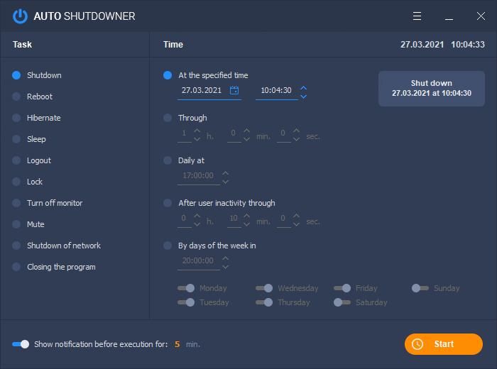 Auto Shutdowner下载,定时关机,定时任务