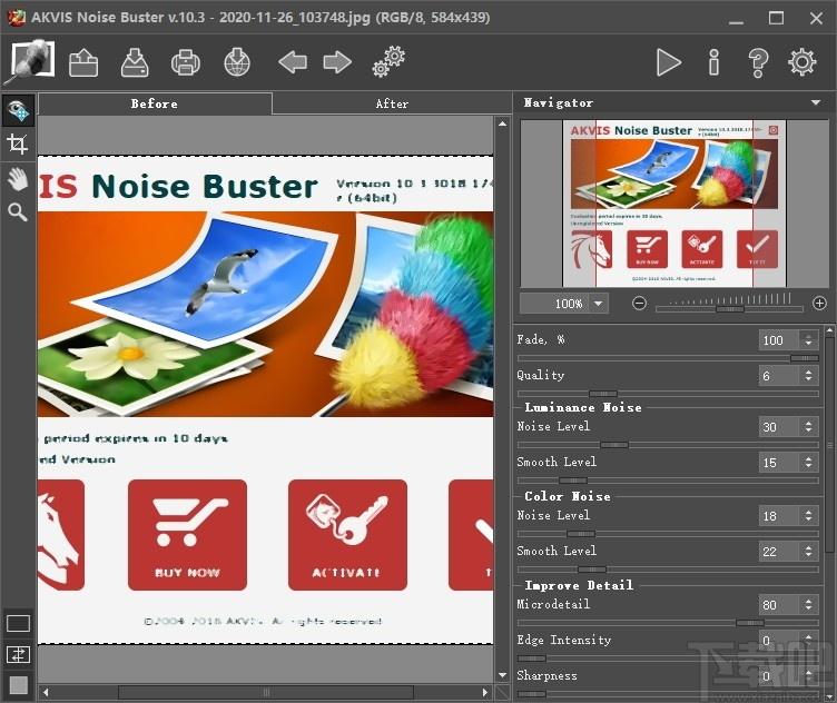 AKVIS Noise Buster下载,相片降噪软件,图像处理,修图,图片降噪